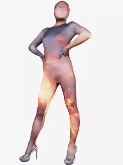 Patterned Zentai Suits Sexy Zentai Costumes Milk Silk Rave Club Full Body Catsuits