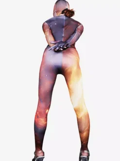Patterned Zentai Suits Sexy Zentai Costumes Milk Silk Rave Club Full Body Catsuits