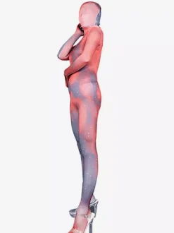 Patterned Zentai Suits Sexy Zentai Costumes Milk Silk Rave Club Full Body Catsuits
