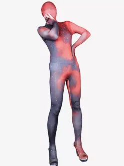 Patterned Zentai Suits Sexy Zentai Costumes Milk Silk Rave Club Full Body Catsuits