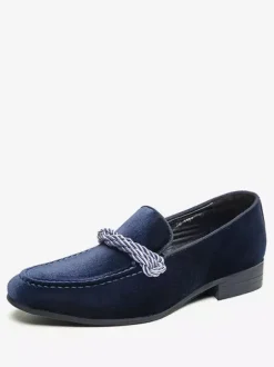 Penny Loafer Shoes For Men Slip-On Monk Strap Round Toe