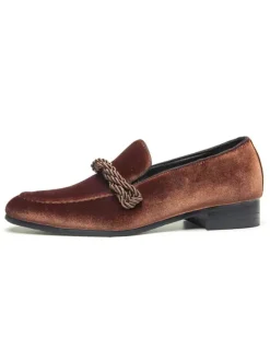 Penny Loafer Shoes For Men Slip-On Monk Strap Round Toe
