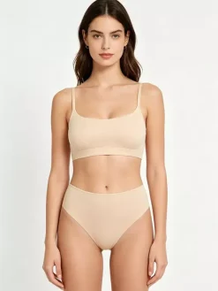2-Piece Lingerie Brown Bra Panty Sets