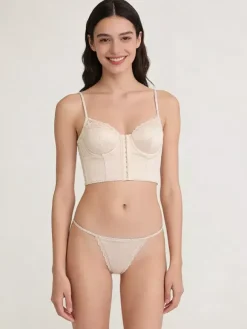 2-Piece Lingerie Lace Black Bra Panty Sets