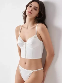 2-Piece Lingerie Lace Black Bra Panty Sets