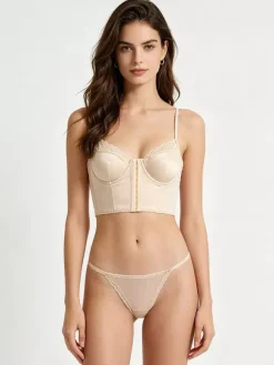 2-Piece Lingerie Lace Black Bra Panty Sets