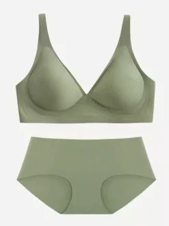 2-Piece Lingerie Light Apricot Bra Panty Sets