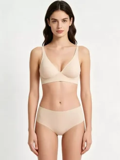 2-Piece Lingerie Light Apricot Bra Panty Sets