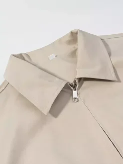 2-Piece Sets Pant Set White Pleated Polyester Turndown Collar Long Sleeves Sets