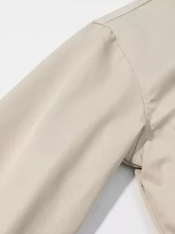 2-Piece Sets Pant Set White Pleated Polyester Turndown Collar Long Sleeves Sets