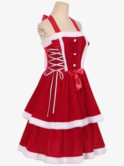 2-Pieces Santa Costumes Attractive Christmas Sets