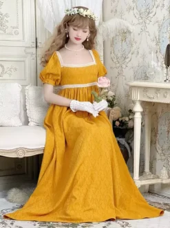 Pink Retro Tudor Dress Costumes Lace Cotton Blend Marie Antoinette Costume Jacquard Dress Women's Western Vintage Clothing Burgundy