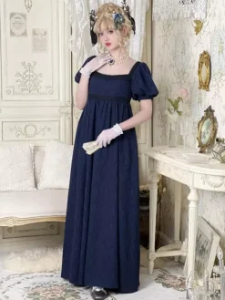 Pink Retro Tudor Dress Costumes Lace Cotton Blend Marie Antoinette Costume Jacquard Dress Women's Western Vintage Clothing Burgundy