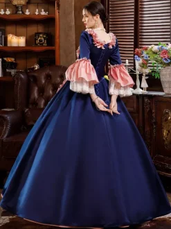 Pink Retro Tudor Dress Costumes Dress For Women Euro-Style Marie Antoinette Costume Party Prom Dress