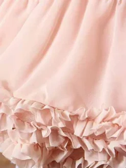 Pink Lolita Petticoat Tiered Lace Polyester Petticoat