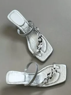 Pink Wedge Sandals Flip Flops Floral Detail Sandal Shoes