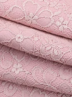 Pink Fairycore Lace Jumpsuit For Women - Tie Front Flare Leg Romper - Summer Romantic Date Night Party Wear 2026