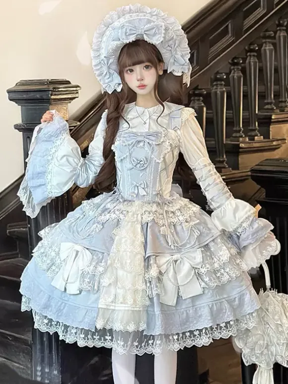 Pink Hime Lolita Dress Lace Ruffles JSK Short Sweet Lolita Dress