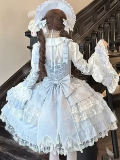 Pink Hime Lolita Dress Lace Ruffles JSK Short Sweet Lolita Dress