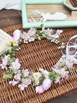 Pink Wedding Flowers Headpieces Bridal Hair Accessories