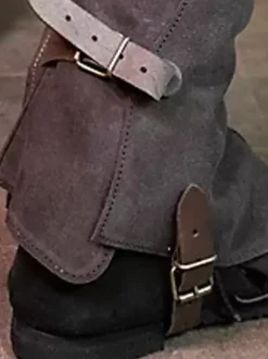 Pirate Boots Steampunk Rivet Kneepads Retro Clothing For Man