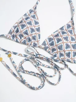 Plaid And Floral Printed Bikini Two-piece Swimsuit For Summer 2026