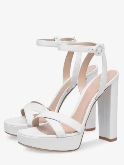 Platform High Heel Sandals Womens Chunky Heels Open Toe Slingback Block Heel Sandals