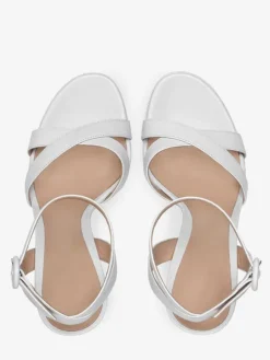 Platform High Heel Sandals Womens Chunky Heels Open Toe Slingback Block Heel Sandals