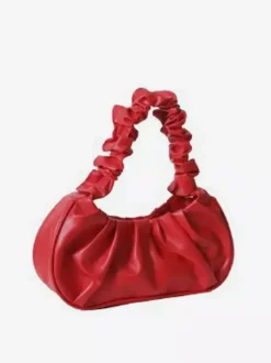 Pleated Cloud Bag Faux Leather Handbag For Women 2026