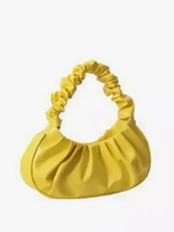 Pleated Cloud Bag Faux Leather Handbag For Women 2026