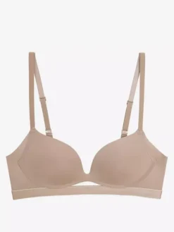 Plunge Neckline Bra With Cutout Seamless Underwire Support