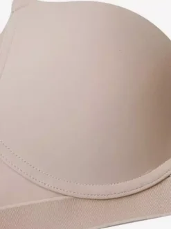 Plunge Neckline Bra With Cutout Seamless Underwire Support