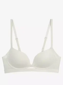 Plunge Neckline Bra With Cutout Seamless Underwire Support