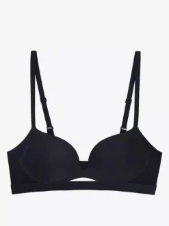 Plunge Neckline Bra With Cutout Seamless Underwire Support