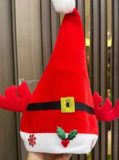 Plush Christmas Hat Santa Claus Snowman Hat Holiday Gift Christmas Ornament
