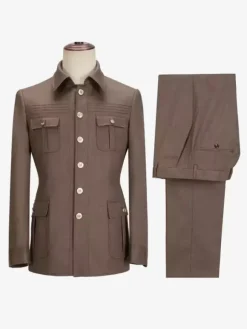 Plus Size Business Suit Groom and Groomsmen Wedding Banquet Dress Suit