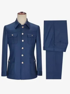 Plus Size Business Suit Groom and Groomsmen Wedding Banquet Dress Suit