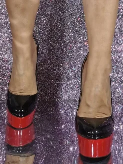Plus Size Sexy High Heels Stiletto Heel Patent PU Upper Pumps In