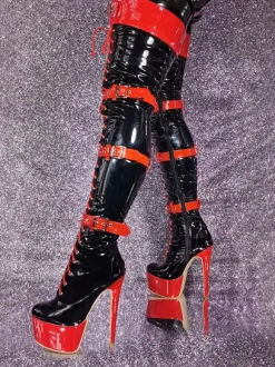Plus Size Stiletto Heel Over The Knee Boots Sexy Thigh High Boots