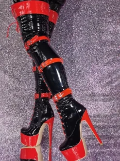 Plus Size Stiletto Heel Over The Knee Boots Sexy Thigh High Boots