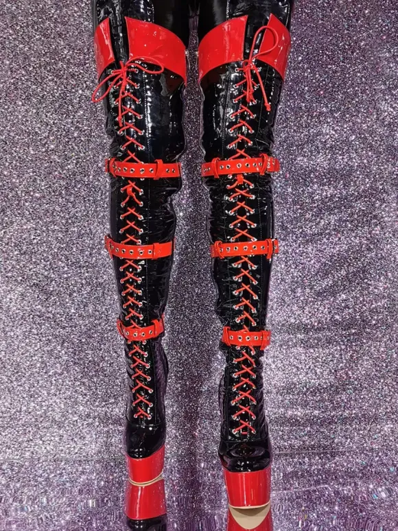 Plus Size Stiletto Heel Over The Knee Boots Sexy Thigh High Boots