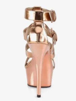 Pole Dance Shoes High Heel Sexy Sandals Black Leather Peep Toe Gladiator Sexy Platform Sandals Stripper Shoes