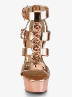 Pole Dance Shoes High Heel Sexy Sandals Black Leather Peep Toe Gladiator Sexy Platform Sandals Stripper Shoes
