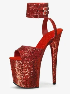 Pole Dance Shoes High Heel Sexy Sandals Hazel Leather Peep Toe Stiletto Sexy Shoes Stripper Shoes