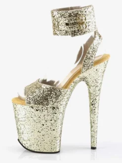 Pole Dance Shoes High Heel Sexy Sandals Hazel Leather Peep Toe Stiletto Sexy Shoes Stripper Shoes