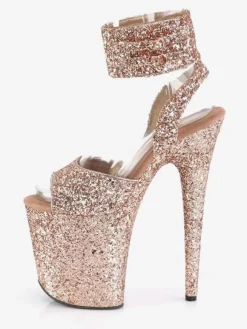 Pole Dance Shoes High Heel Sexy Sandals Hazel Leather Peep Toe Stiletto Sexy Shoes Stripper Shoes