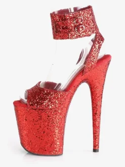 Pole Dance Shoes High Heel Sexy Sandals Hazel Leather Peep Toe Stiletto Sexy Shoes Stripper Shoes