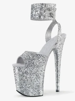 Pole Dance Shoes High Heel Sexy Sandals Hazel Leather Peep Toe Stiletto Sexy Shoes Stripper Shoes