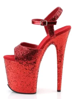 Pole Dance Shoes Sexy Sandals For Woman Hazel Leather Peep Toe Stiletto Sexy Shoes Stripper Shoes