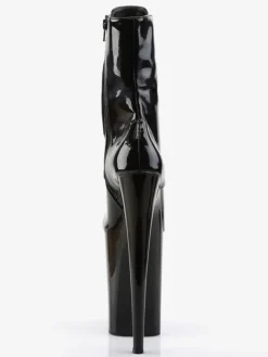 Pole Dance Shoes Women Sexy Boots Round Toe Zipper Zipper Stiletto Heel Rave Club Black Thigh High Boots Over The Knee Boots Stripper Shoes